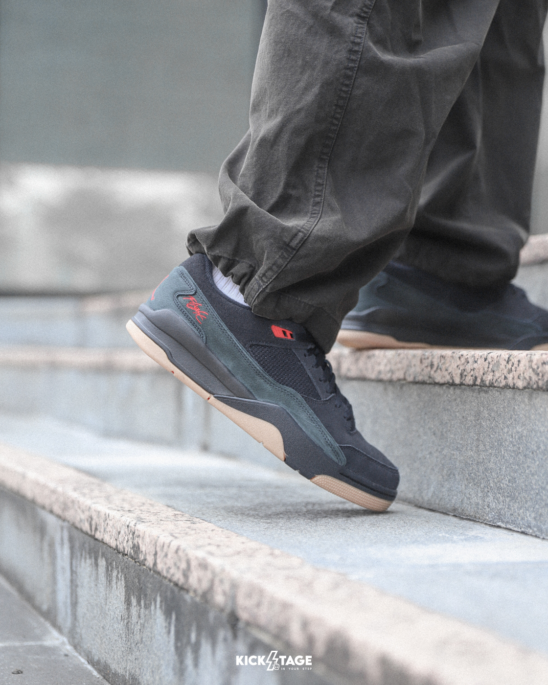 男鞋 NIKE JORDAN FLIGHT COURT 黑紅 小刺繡 麂皮 復古 籃球鞋【HF3255-001】