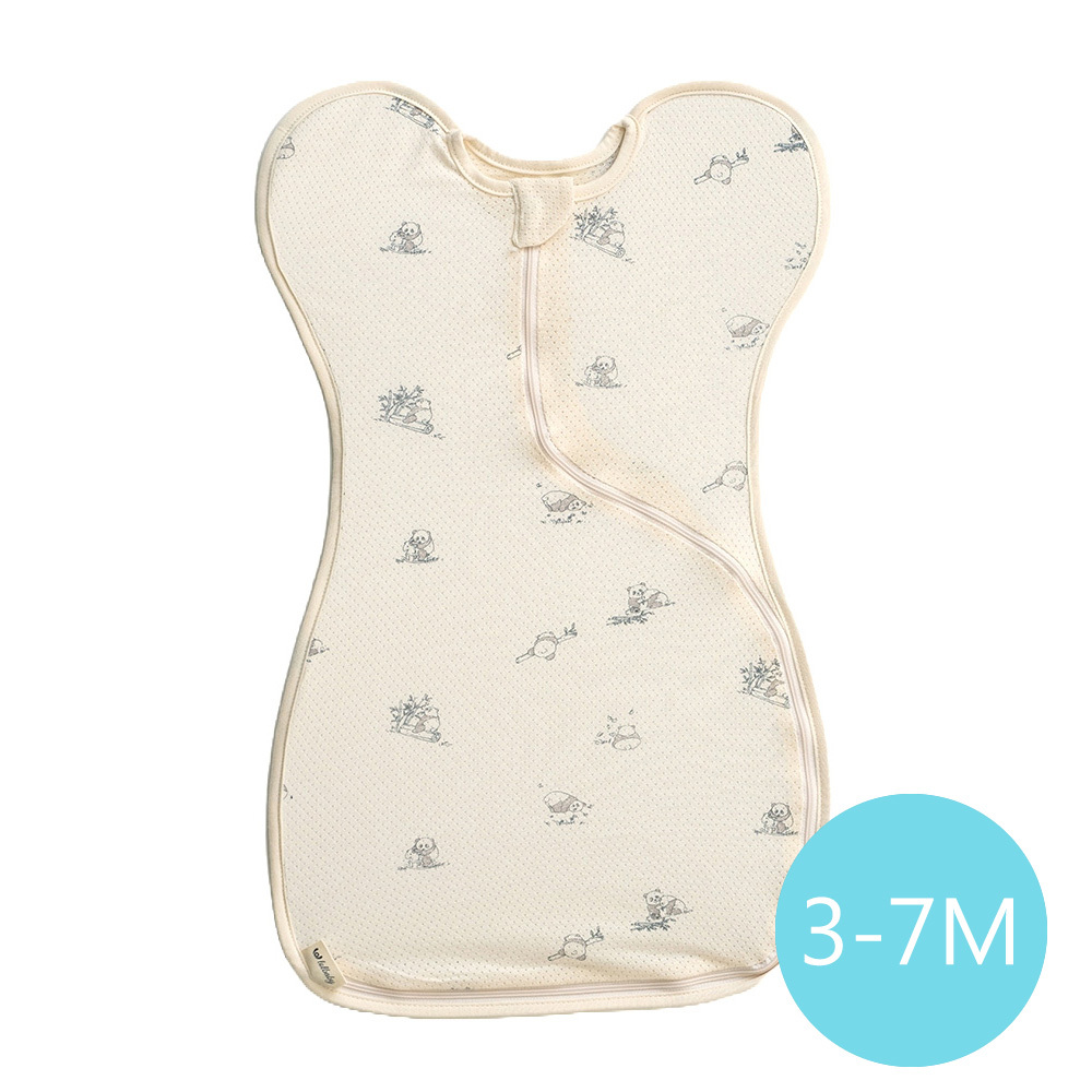 lolbaby 韓國 蝶型包巾baby swaddle 3-7m免脫換尿布-M號｜空氣衣款｜哈囉胖達