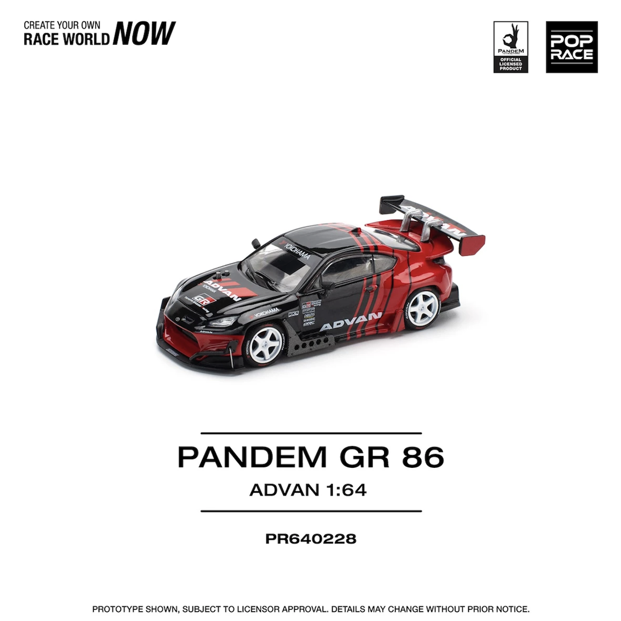 【預訂】Pop Race Pandem GR86 Advan