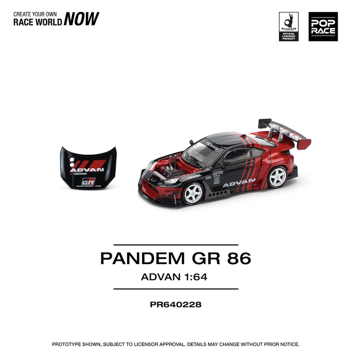 【預訂】Pop Race Pandem GR86 Advan
