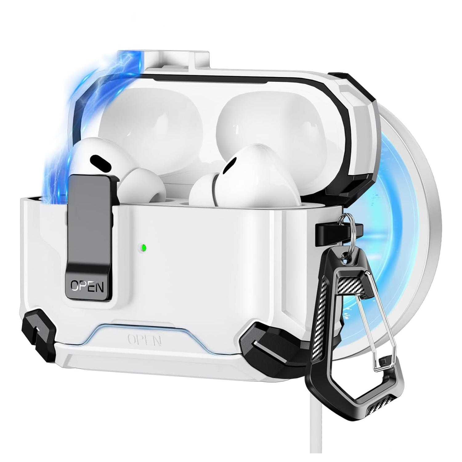 【部份現貨】 XPRO - Mag Shield Auto Lock - Airpods Pro 3 Magsafe Case 高度防撞自動彈蓋安全鎖支架磁吸充電保護套 4