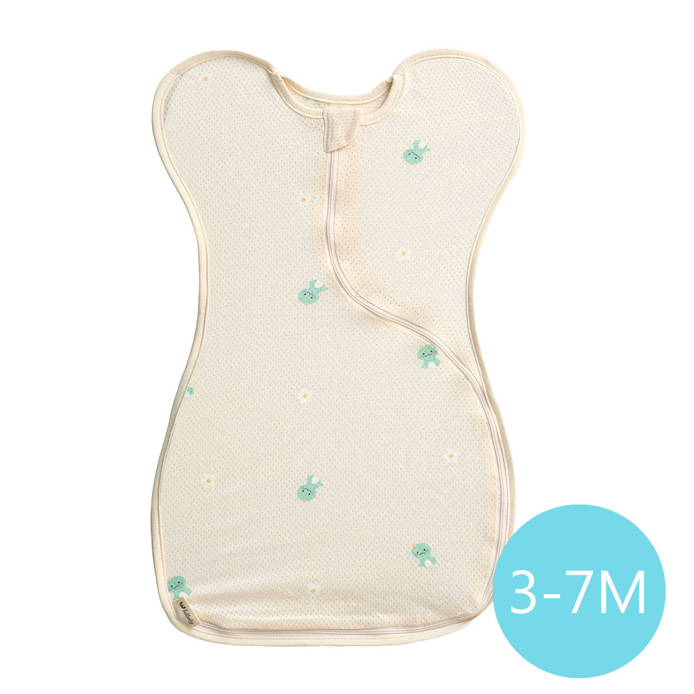 lolbaby 韓國 蝶型包巾baby swaddle 3-7m免脫換尿布-M號｜空氣衣款｜期間限定款小蛇寶