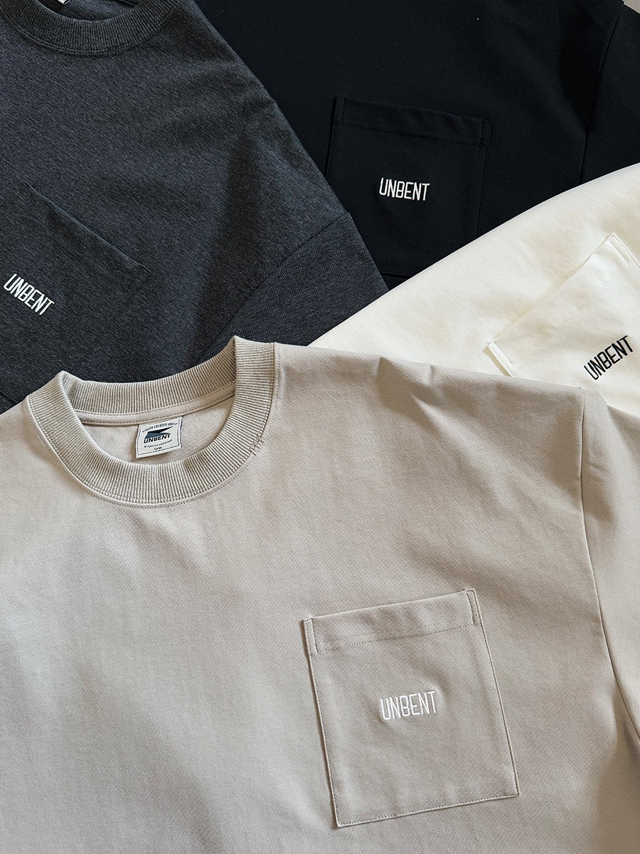 Unbent 25 s/s 抗皺混紡羅馬布口袋Tee