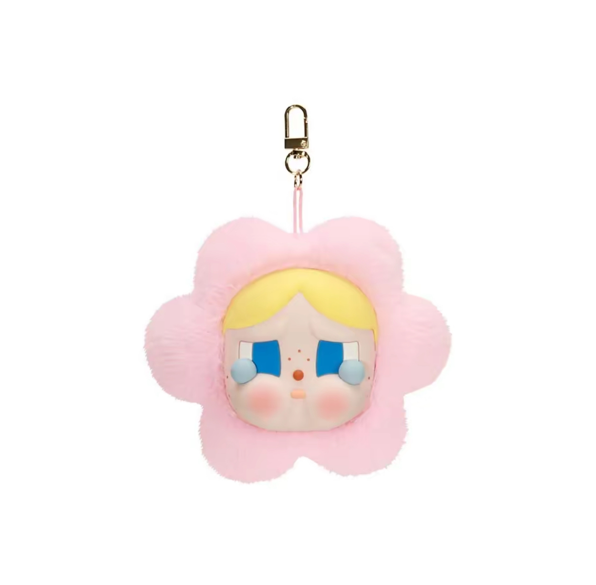 POP MART CRYBABY 眼淚工廠系列 耳機包  粉色小花