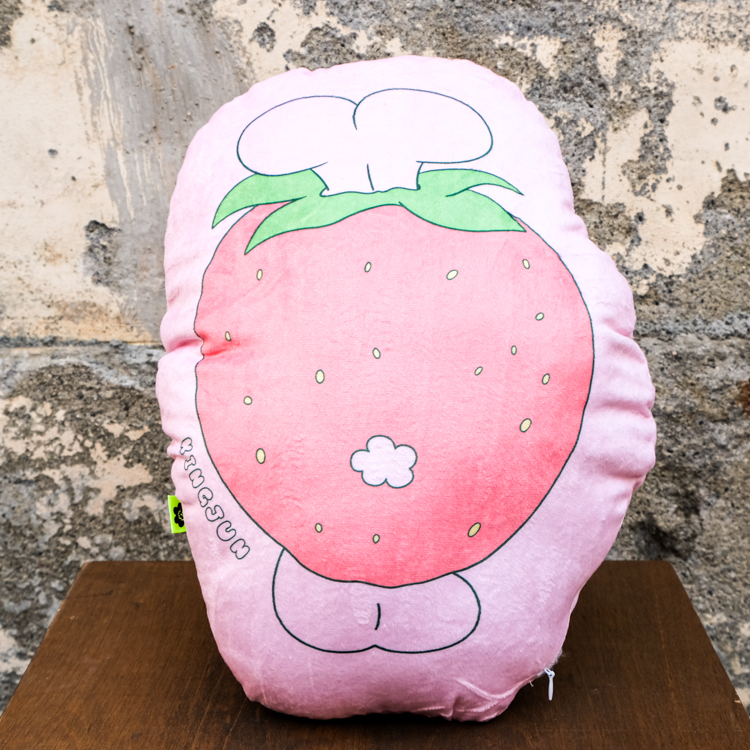 Kingjun｜抱枕｜草莓吃蠢兔
