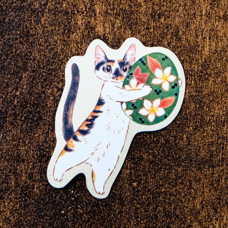 補補貓‧大衛煮愛｜防水貼紙M｜花椒彩蛋