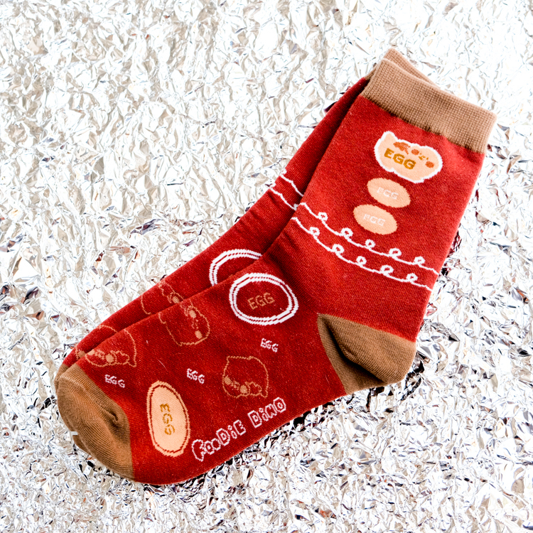 狗狗的小跳步，繪蹦砰！｜襪子｜富士山雷龍｜紅