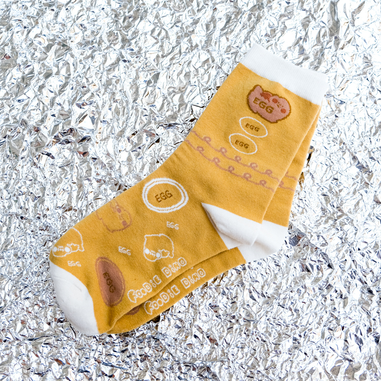 狗狗的小跳步，繪蹦砰！｜襪子｜富士山雷龍｜黃