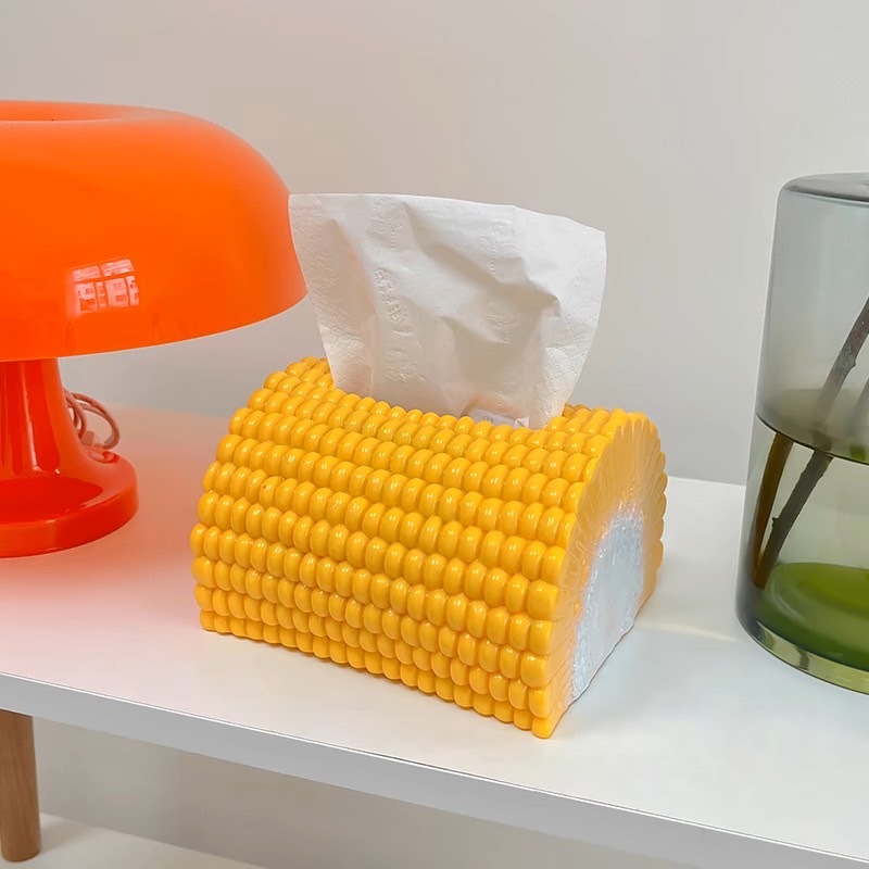 玉米 可愛面紙盒