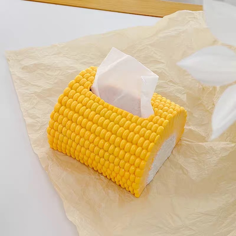 玉米 可愛面紙盒