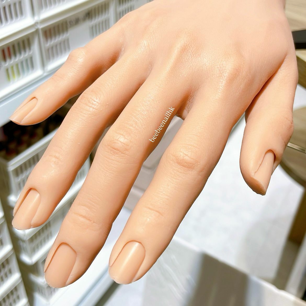 逼真 美美的左右手 矽膠美甲手模/美甲假手/練習假手