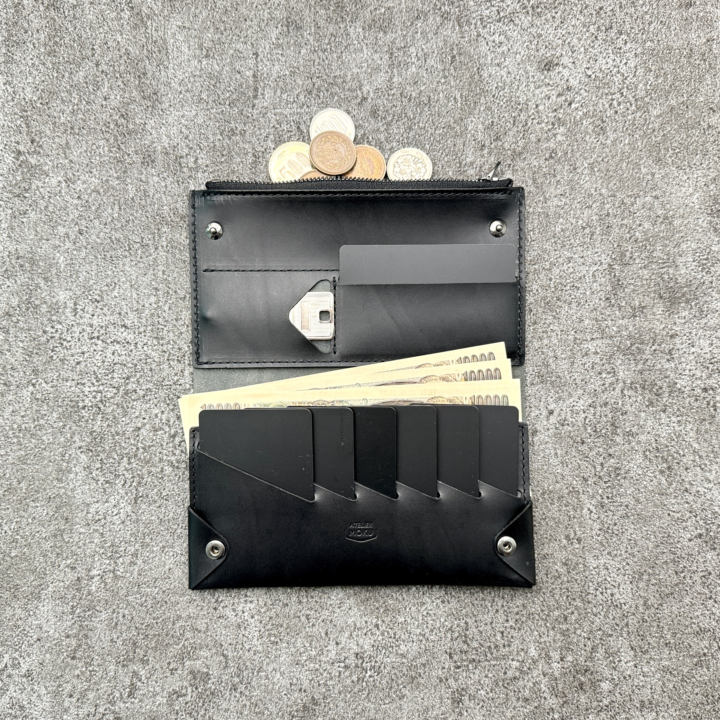 [ATELIER MOKU] 小而薄的長皮夾 | UNO ver.2 Buttero