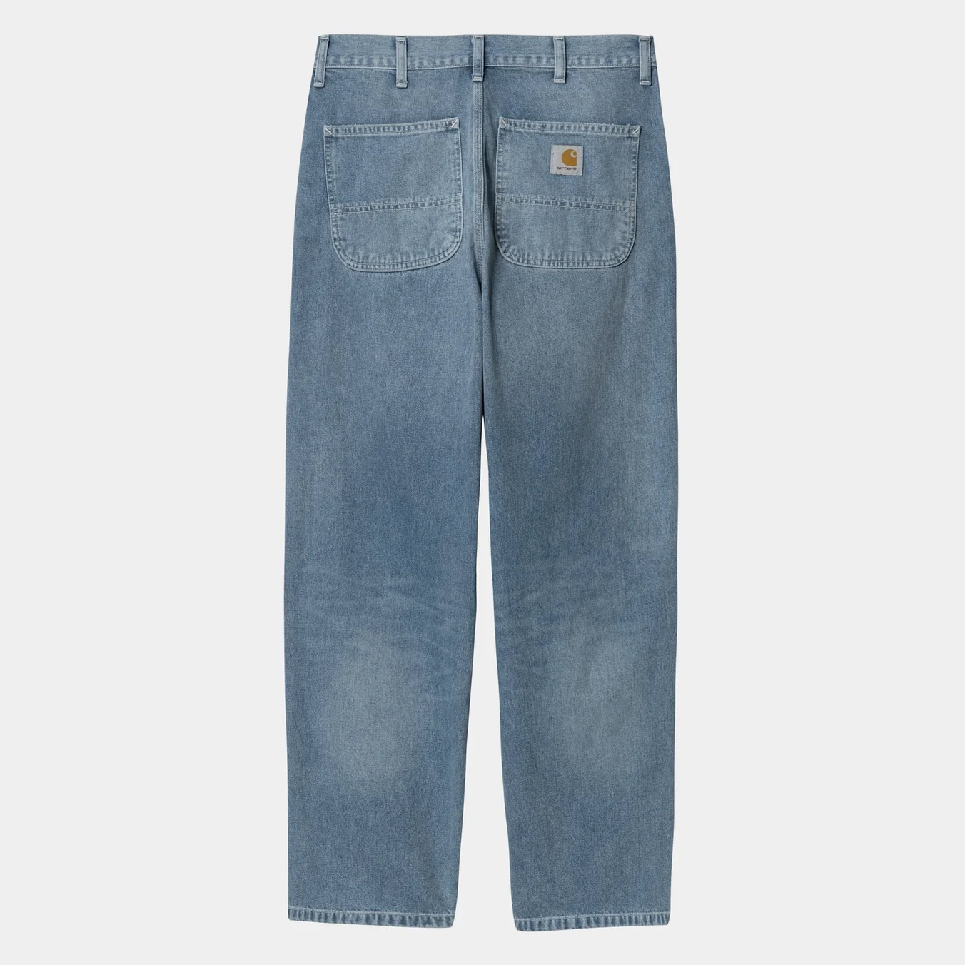 -(E17d01)-CARHARTT WIP SIMPLE PANT DENIM BLUE (LIGHT TRUE WASHED) 11.25 OZ 長褲 水洗牛仔褲 寬鬆直筒 藍色-I022947