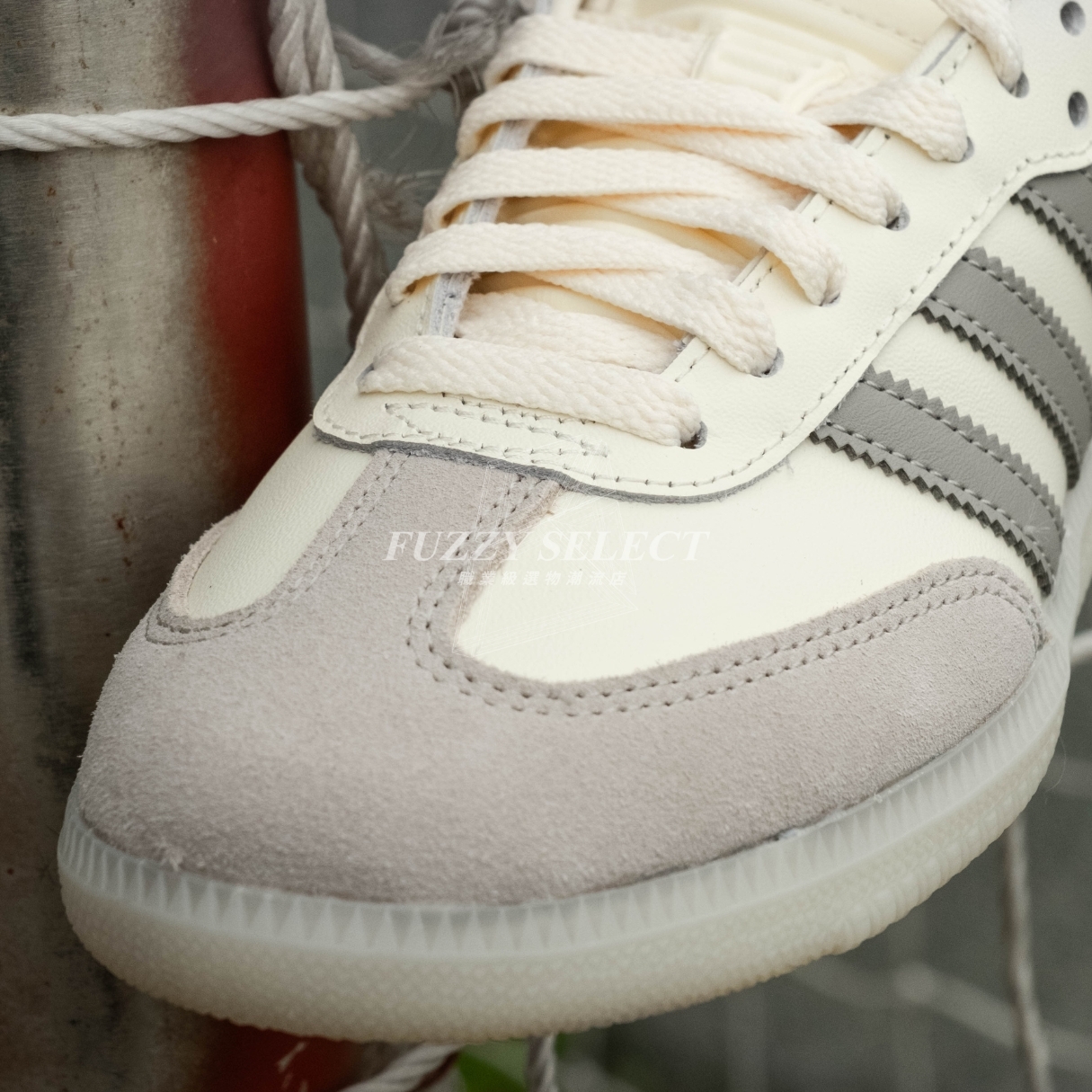【逢甲 FUZZY】 Lionel Messi x Adidas Samba 聯名款 梅西 米白 米灰 JQ0266
