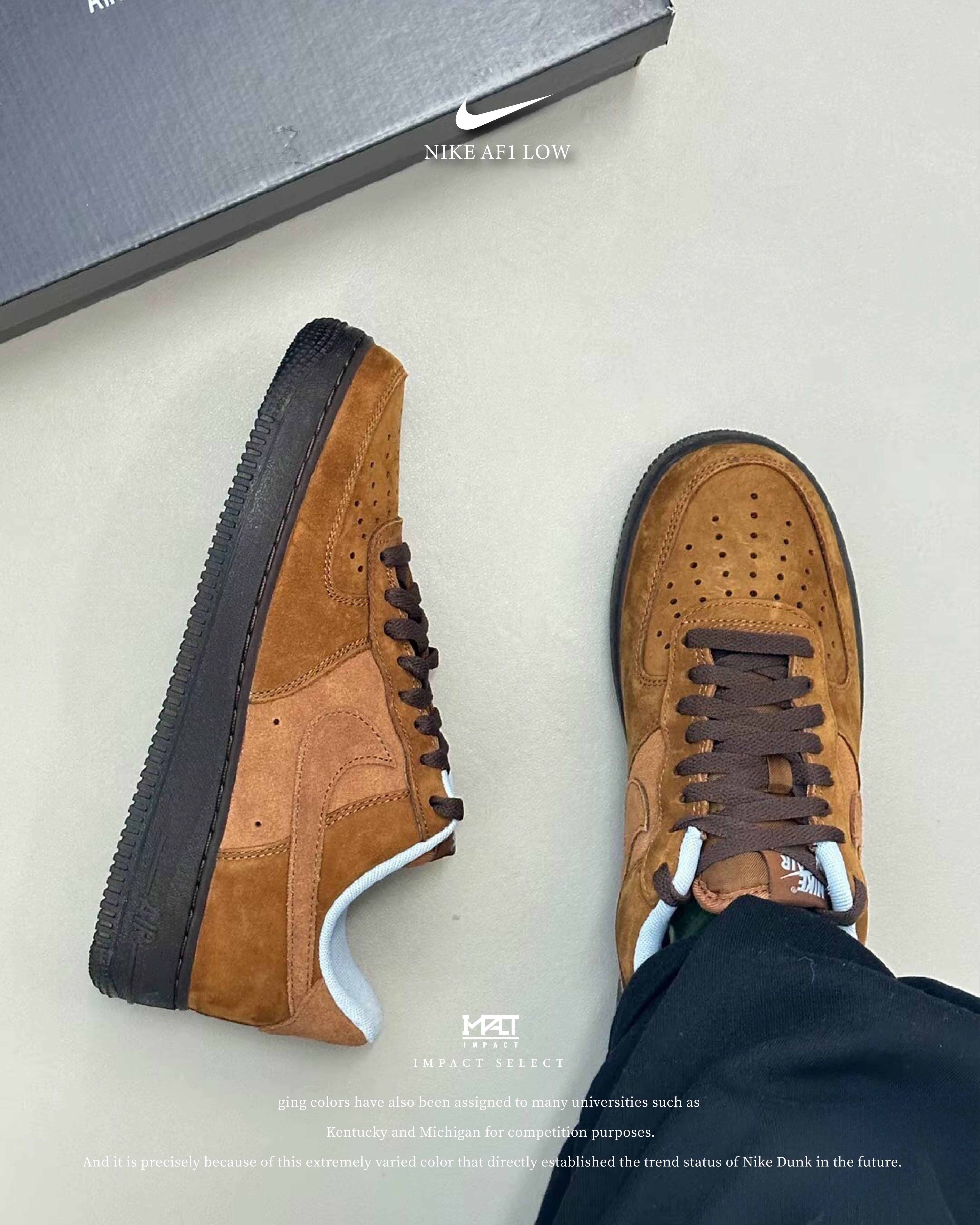 NIKE AIR FORCE 1 AF1 焦糖可可 麂皮 小麥色 復古 板鞋 休閒鞋 IB4617-222