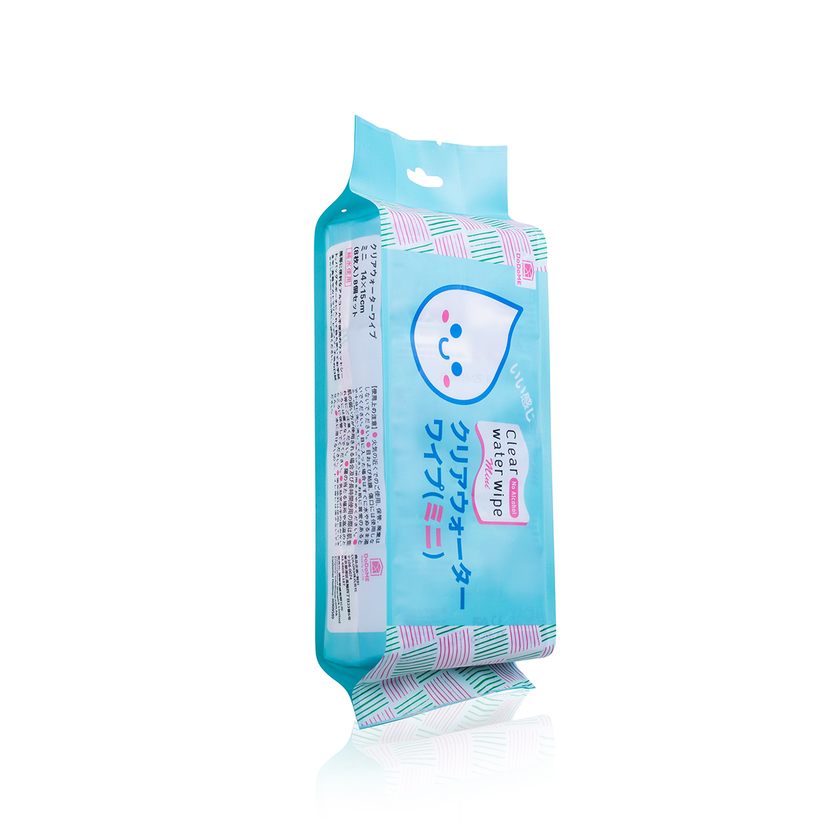 DoDoME 迷你純水濕紙巾 (8枚x8包裝)