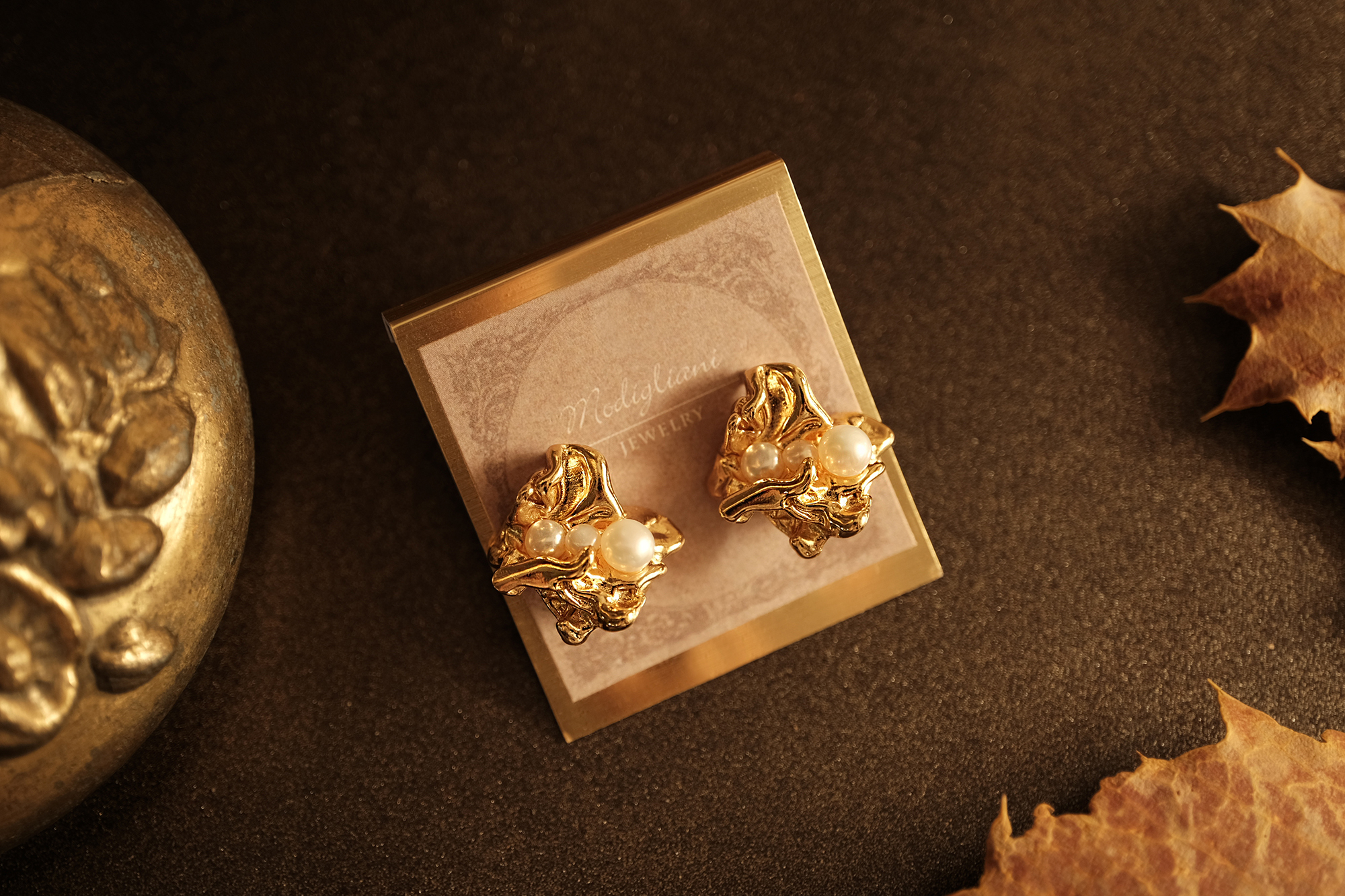 18KGP 流光金焰耳環