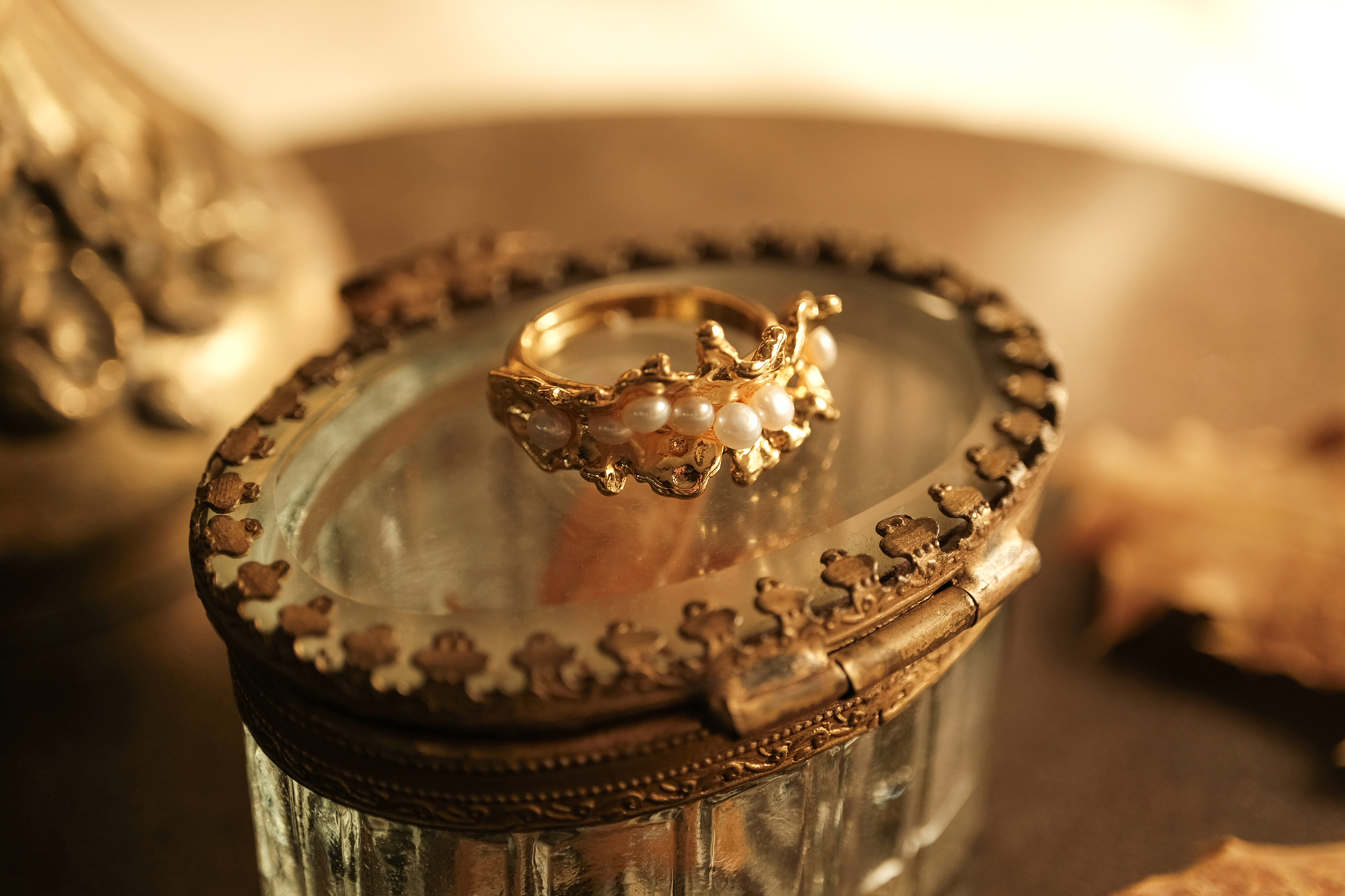 18KGP 流光金焰戒指