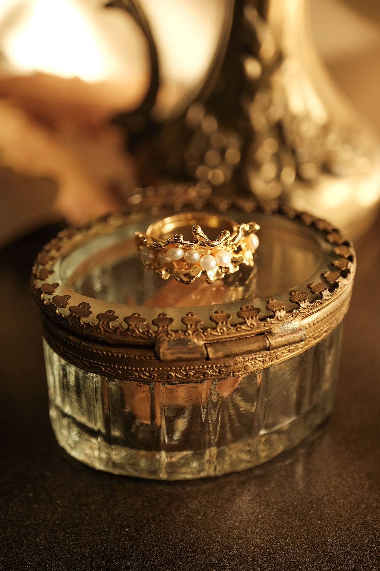 18KGP 流光金焰戒指