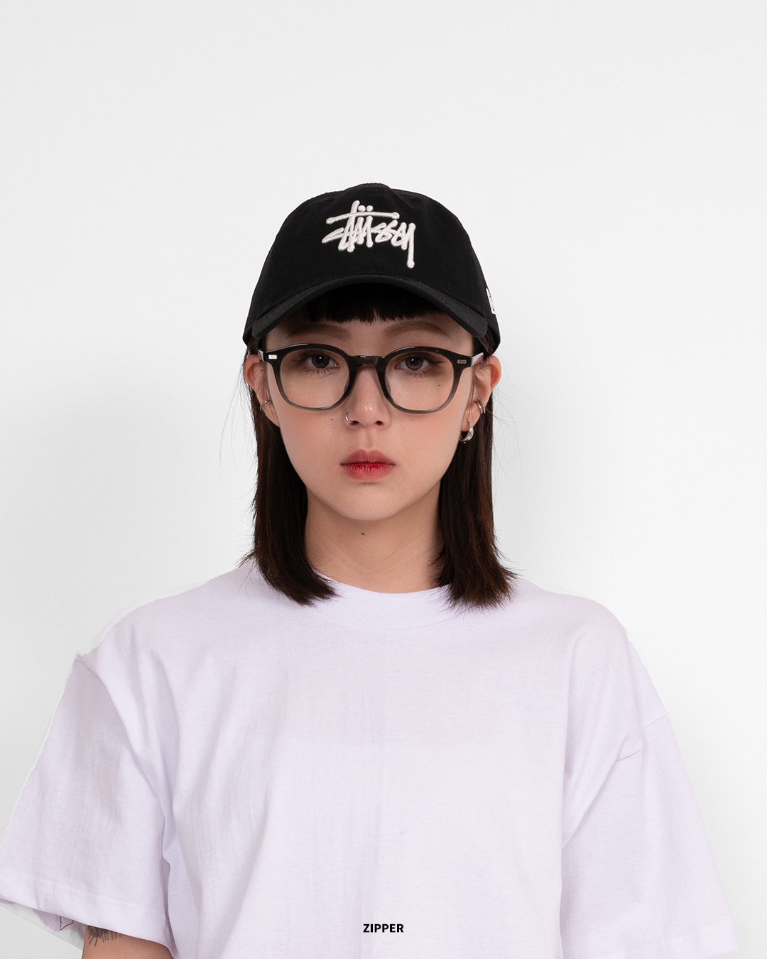 STUSSY NEW ERA 9TWENTY BASIC STRAPBACK 老帽帽子黑色