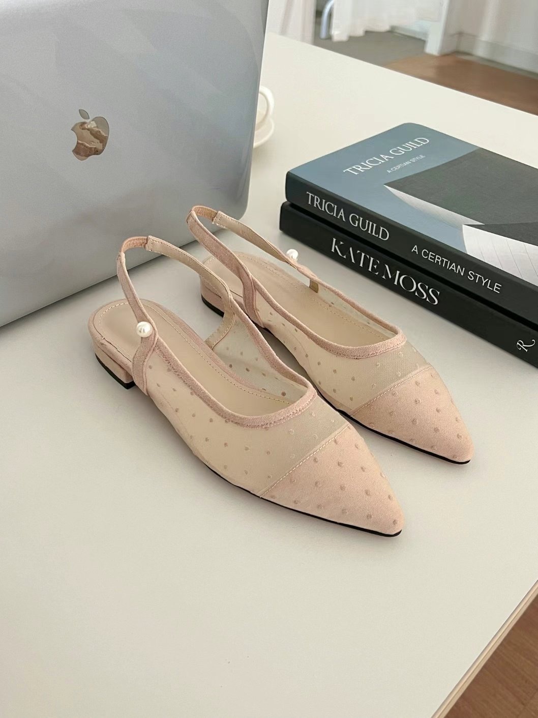 初春回歸上架💫Dotted Slingback Flats