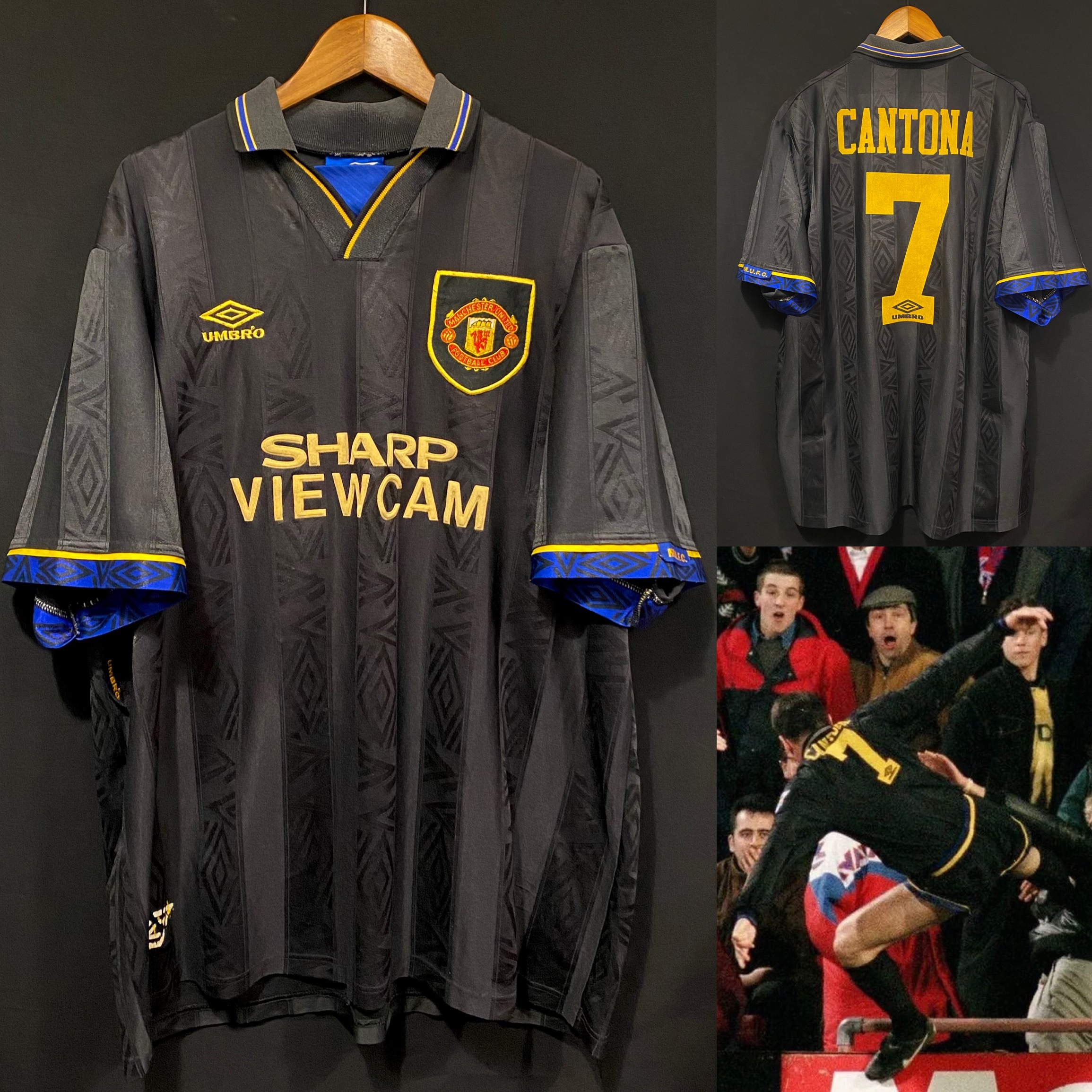 曼聯 1994-1995 Umbro 作客球衣 #7 CANTONA
