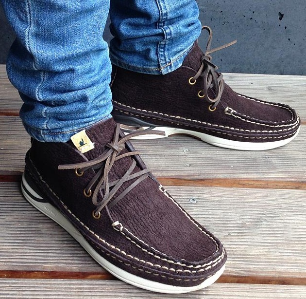 ON SALE : VISVIM VOYAGEUR MOC-FOLK - DK.BROWN SIZE 8 PRE ORDER ITEM (預訂中)