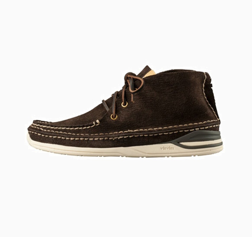 ON SALE : VISVIM VOYAGEUR MOC-FOLK - DK.BROWN SIZE 8 PRE ORDER ITEM (預訂中)