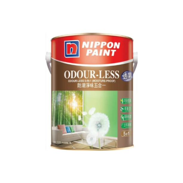 立邦 防潮淨味五合一內牆乳膠漆 (5升)