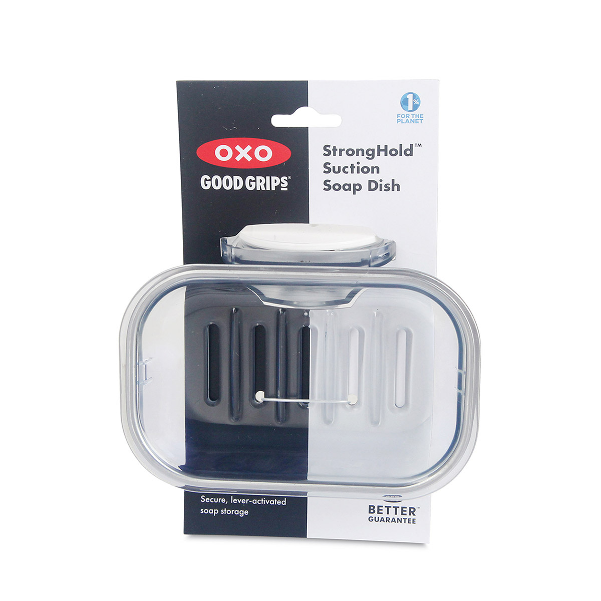 美國品牌OXO StrongHold™ 吸盤肥皂瀝水架 -13206500