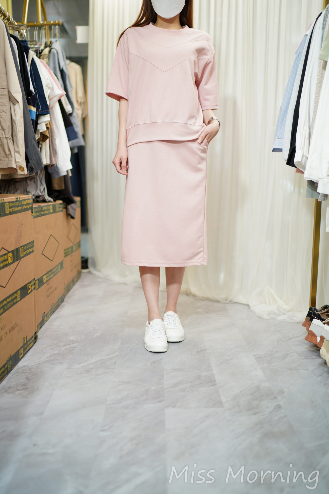 靚棉圓領一套兩件(14443)