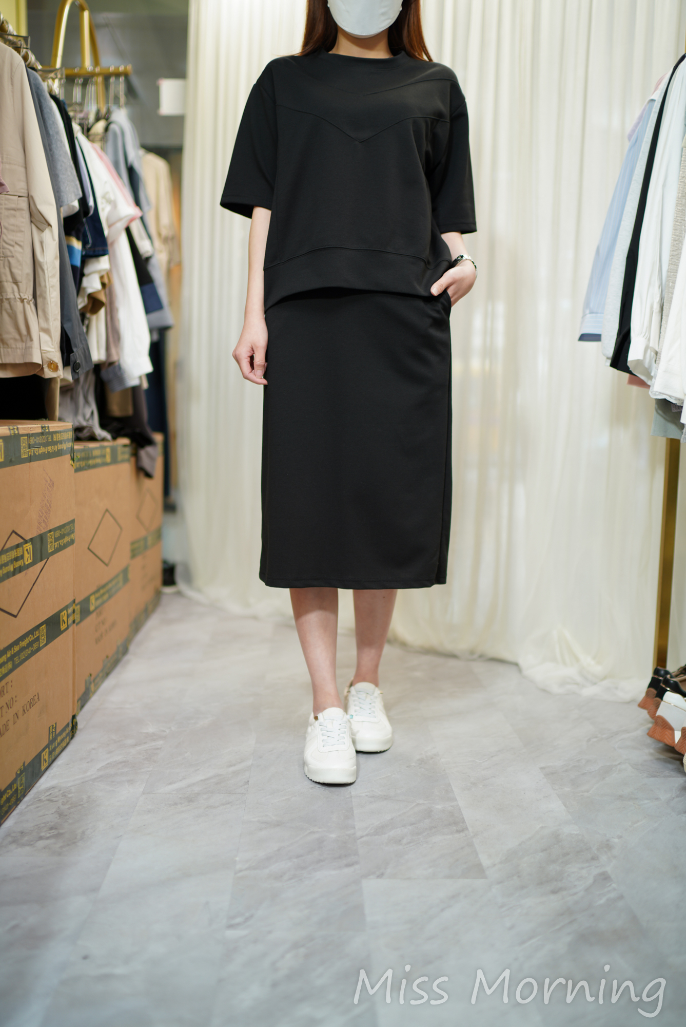 靚棉圓領一套兩件(14443)