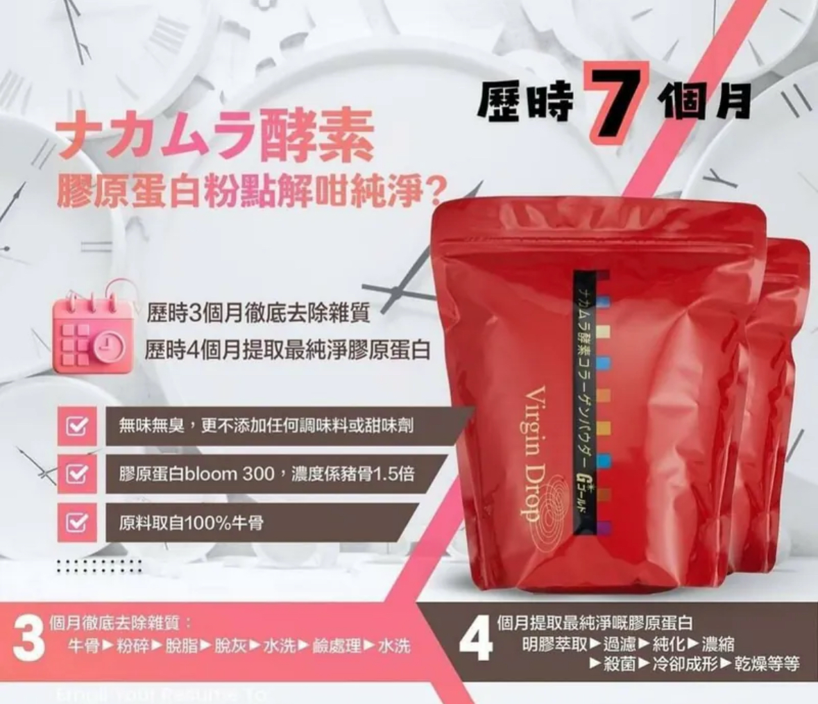 Nakamura酵素 ナカムラ酵素 中村酵素膠原蛋白粉 300g袋裝