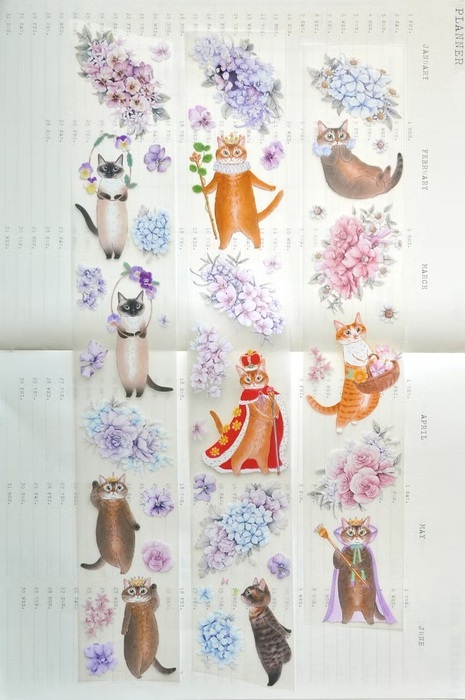 補補貓‧大衛煮愛｜PET紙膠帶｜阿比皇室的御花園