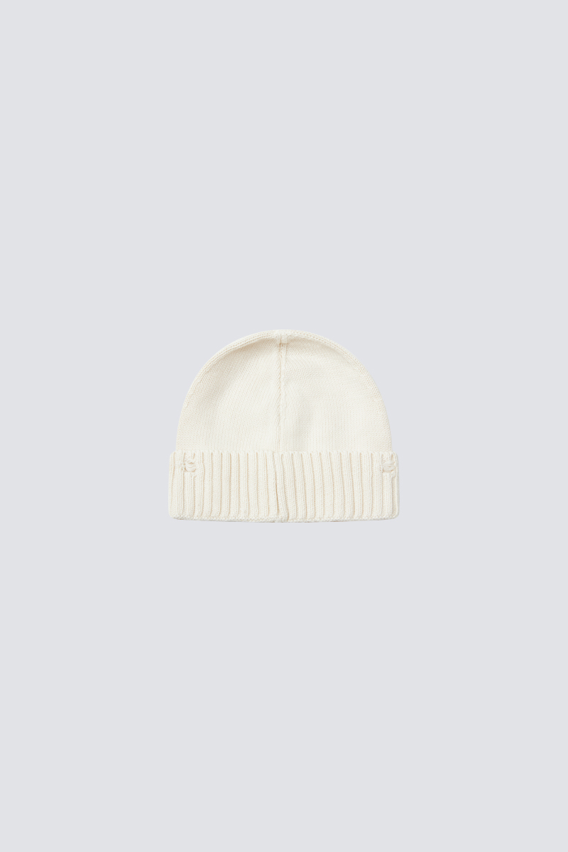 Washed Solid Knitted Beanie｜White｜Hong Kong Original Design