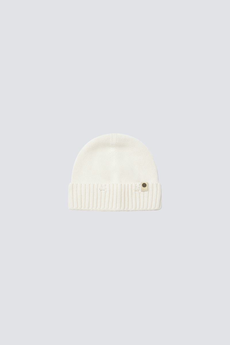 Washed Solid Knitted Beanie｜White｜Hong Kong Original Design