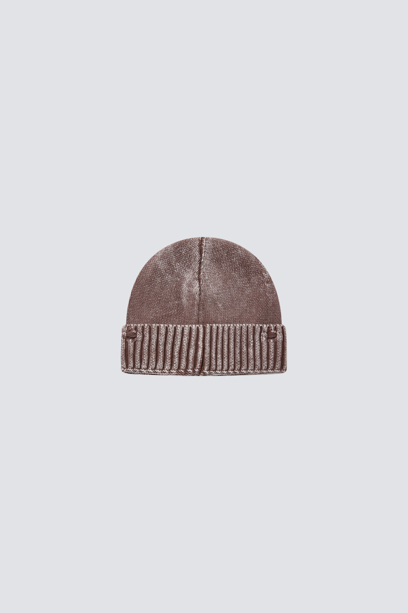 Washed Solid Knitted Beanie｜Brown｜Hong Kong Original Design