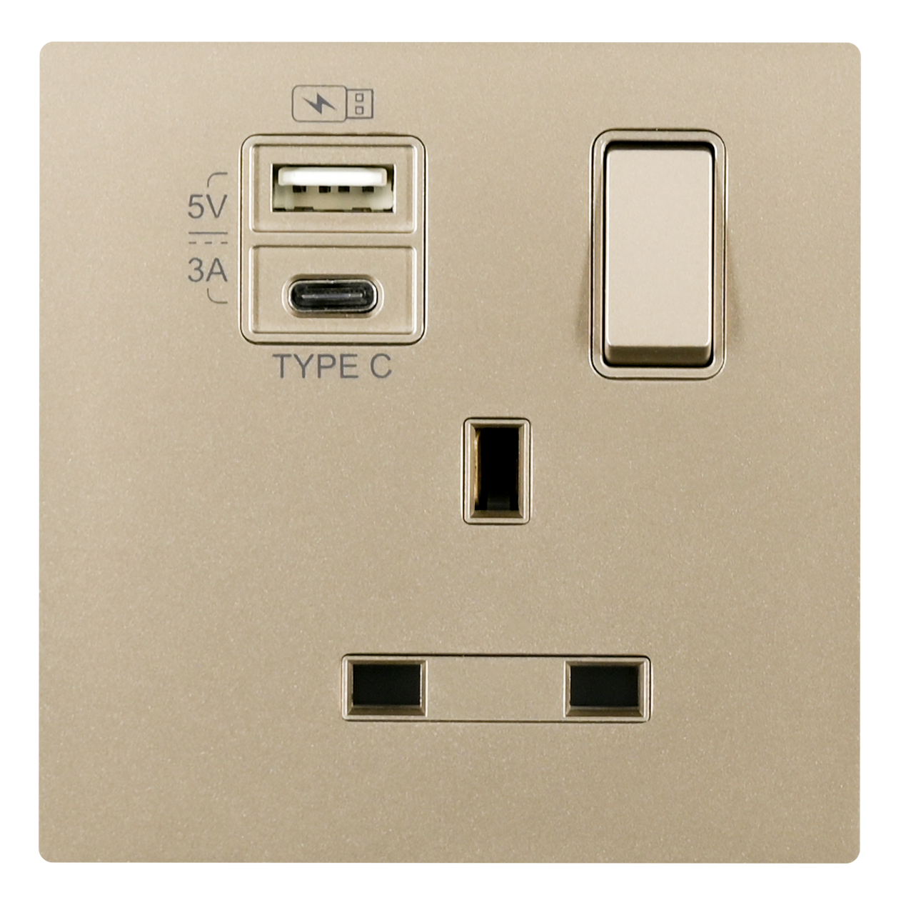 JOVIA 頌雅 13A單位有開關連USB＋TYPE-C插座