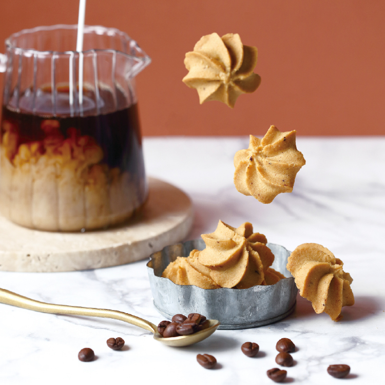 【買5贈1】貝比曲奇餅乾 香草咖啡 - 嫣紅鐵盒 RC14 - 糖村