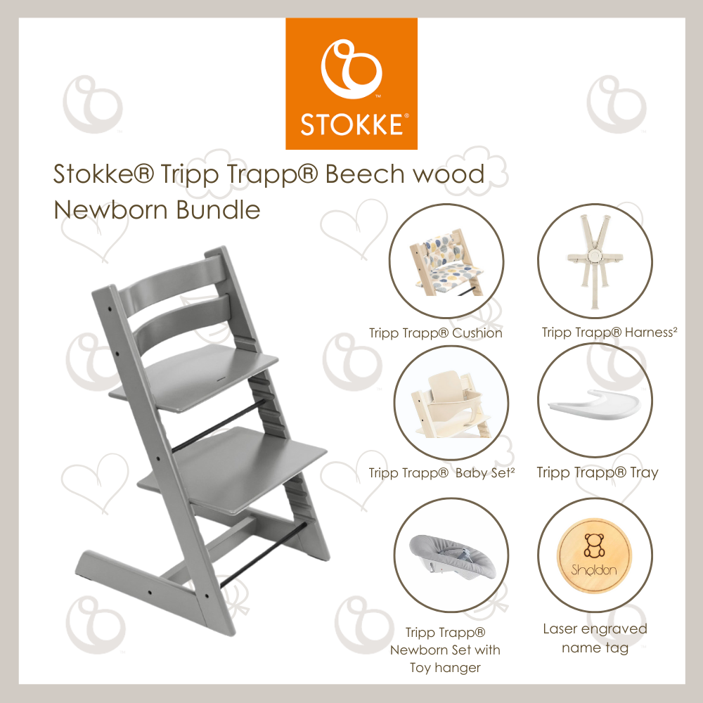 Stokke®Tripp Trapp®Chair(Beech) Newborn Bundle