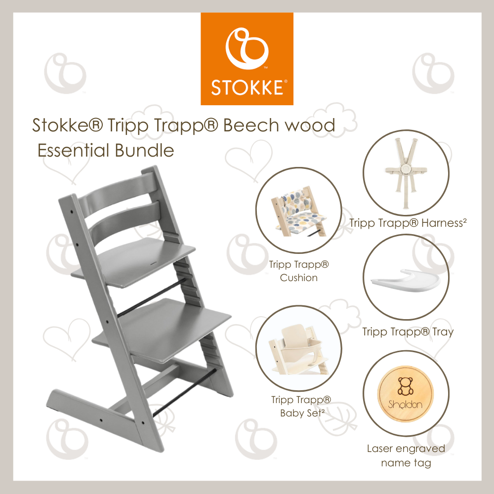 Stokke®Tripp Trapp®Chair(Beech) 5pc bundle
