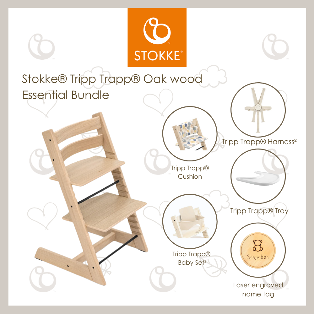 Stokke®Tripp Trapp®Chair(Oak) 5pc bundle