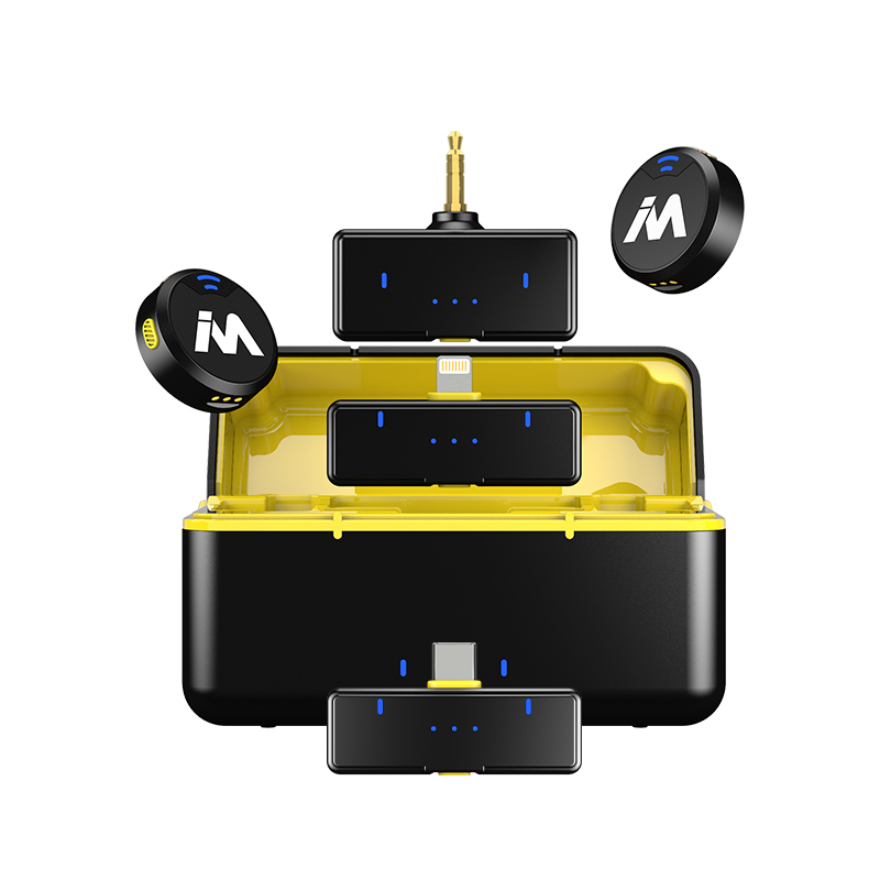 Mailada X3 手機迷你無線1對2收音咪連電池盒套裝