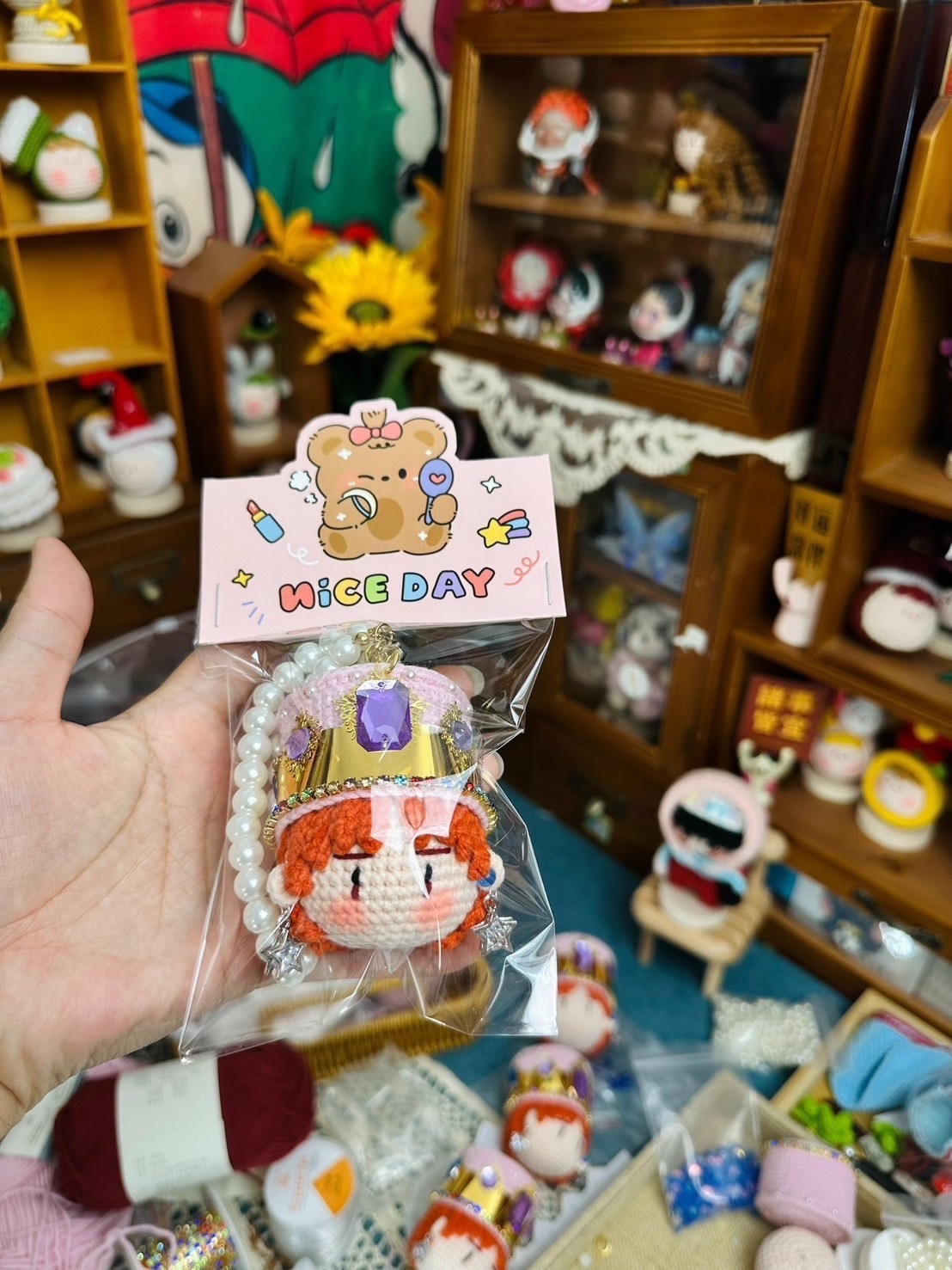 Big Band 權志龍G-DRAGON 手做Q版造型針織頭像 雛菊胸針 吊飾款/別針款 掛件🌼手工製作細節都很棒 滿999享免運優惠🚚