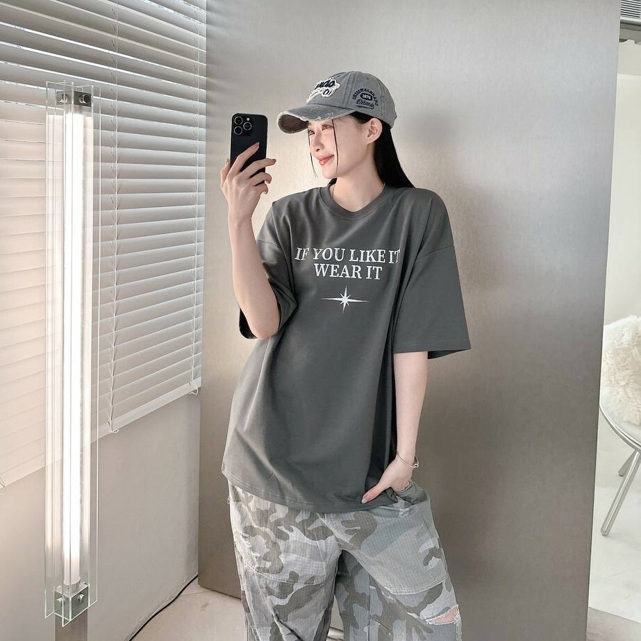 自訂款 IF YOU LIKE IT WEAR IT光芒印花短T IM80823