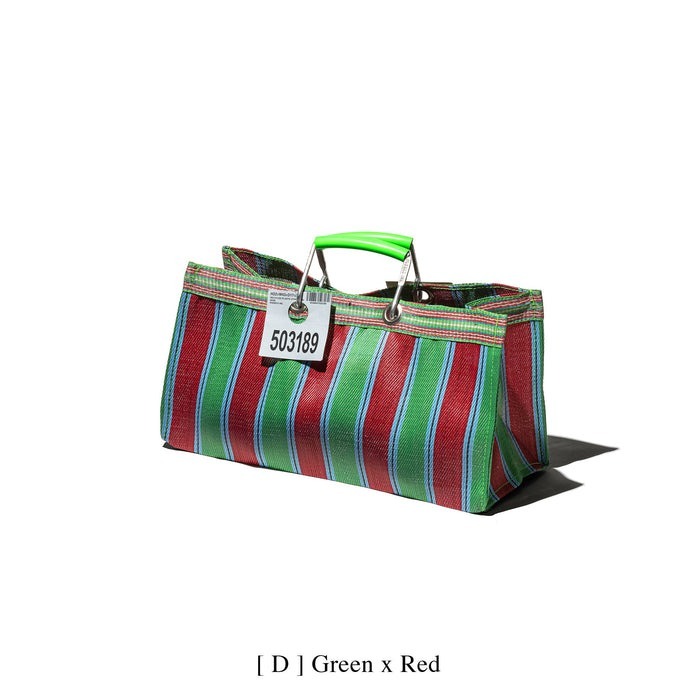 PUEBCO RECYCLED PLASTIC STRIPE BAG