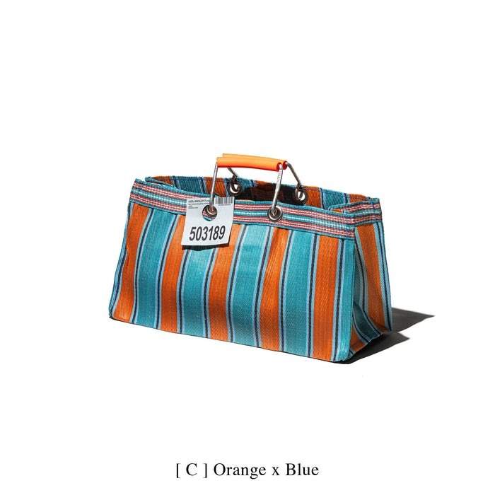 PUEBCO RECYCLED PLASTIC STRIPE BAG