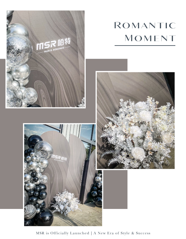 【戶外】開幕佈置．黑銀色系