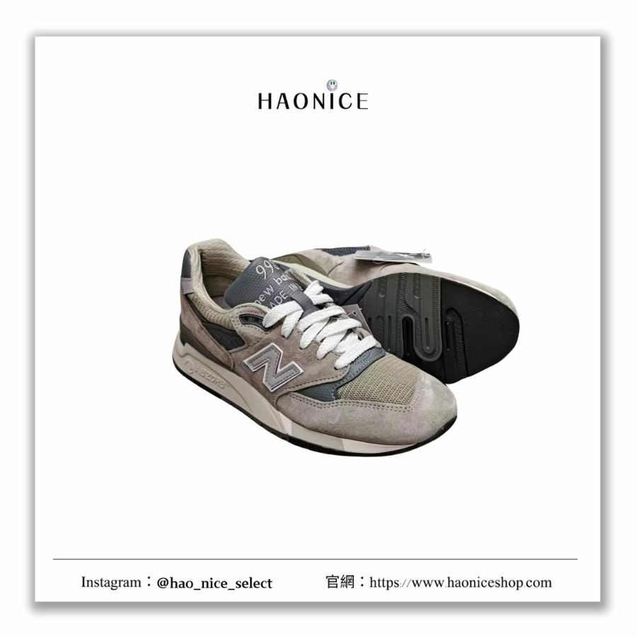 【HAO NICE】New balance✨美產998系列 經典logo 復古休閒鞋 男女同款