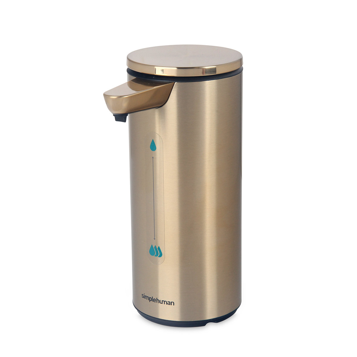 美國品牌SIMPLEHUMAN 9OZ不銹鋼自動感應肥皂液座 -銅色 -ST1083